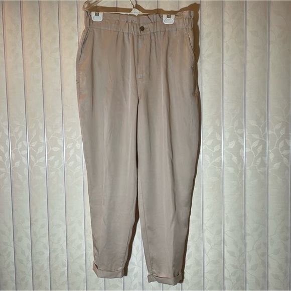 Womens BAR III pants size XL beige pants trouser pants elastic waist - Picture 4 of 11
